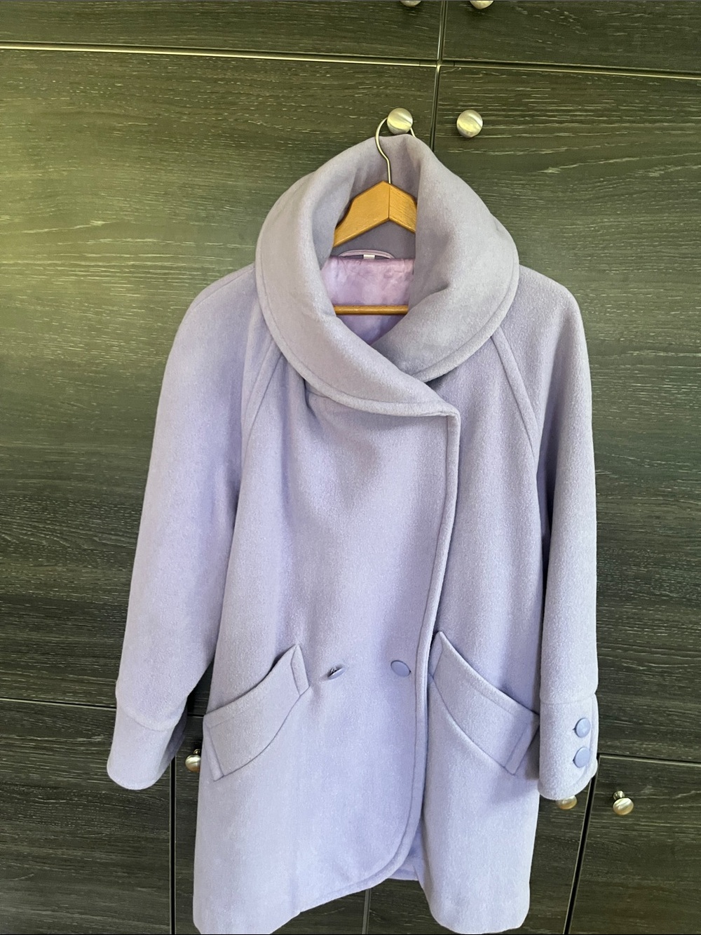 Vintage Ingognito by Alto Lavender Wool Coat L